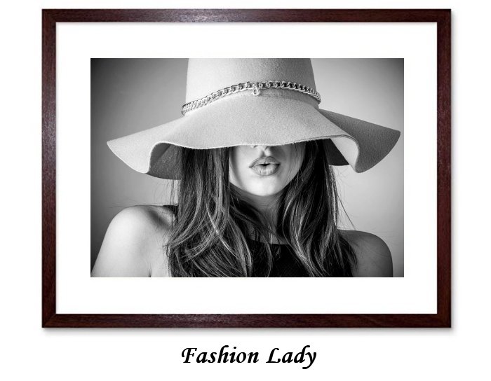 Fashion Lady Framed Print